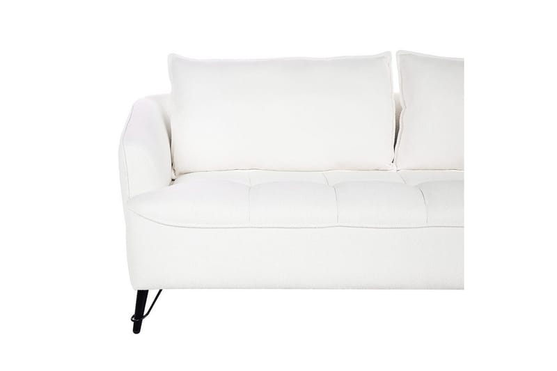 3-sitssoffa Beliani Hobro Brun, Svart NO_BRAND White||Black - Møbler - Sofaer - 3 personers sofa