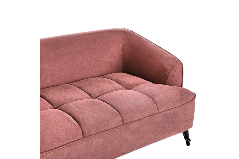 3-sitssoffa Beliani Hobro Brun, Svart NO_BRAND Pink - Lyserød - Møbler - Sofaer - 3 personers sofa