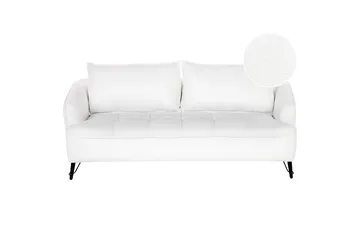 3-sitssoffa Beliani Hobro Brun, Svart White||Black