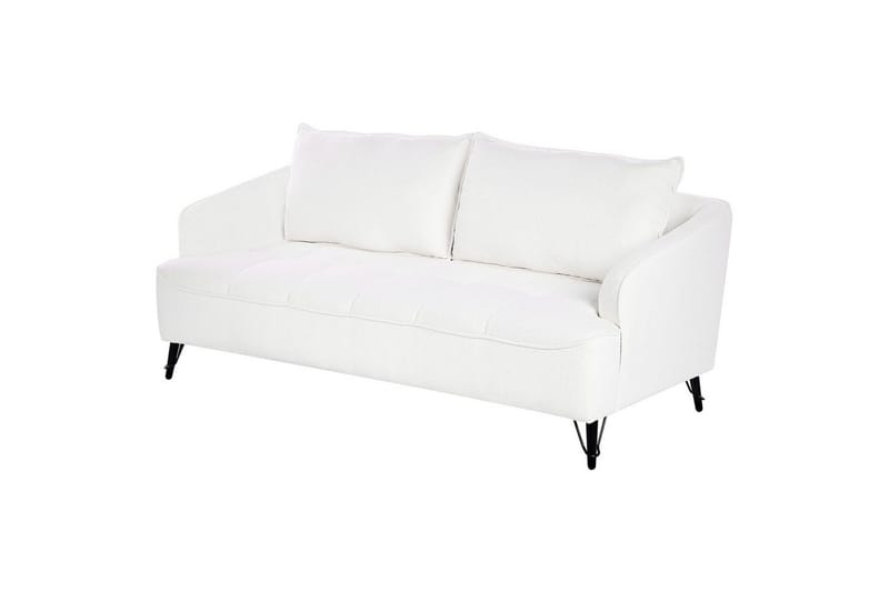 3-sitssoffa Beliani Hobro Brun, Svart White||Black - Møbler - Sofaer - 3 personers sofa