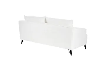 3-sitssoffa Beliani Hobro Brun, Svart White||Black - Møbler - Sofaer - 3 personers sofa