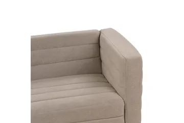 3-sitssoffa Beliani Hofn Beige, svart Beige||Black - Møbler - Sofaer - 3 personers sofa