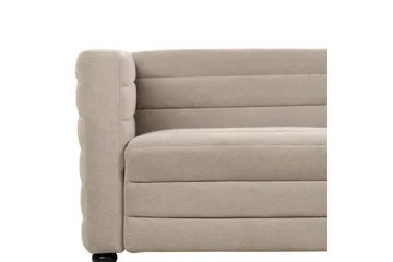 3-sitssoffa Beliani Hofn Beige, svart Beige||Black - Møbler - Sofaer - 3 personers sofa