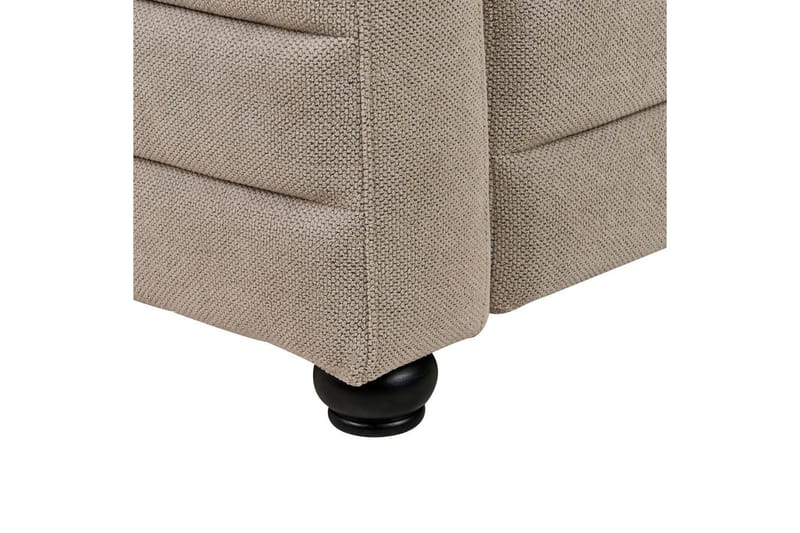 3-sitssoffa Beliani Hofn Beige, svart Beige||Black - Møbler - Sofaer - 3 personers sofa