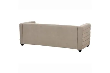 3-sitssoffa Beliani Hofn Beige, svart Beige||Black - Møbler - Sofaer - 3 personers sofa