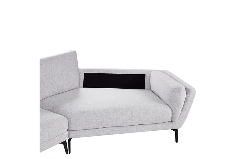 3-sitssoffa Beliani Kansseli Beige, svart Grey - Grå - Møbler - Sofaer - 3 personers sofa