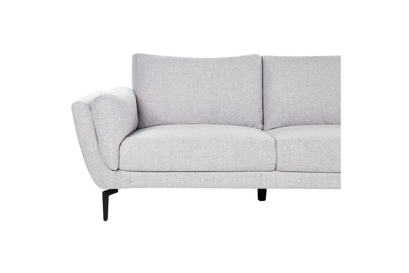 3-sitssoffa Beliani Kansseli Beige, svart Grey - Grå - Møbler - Sofaer - 3 personers sofa