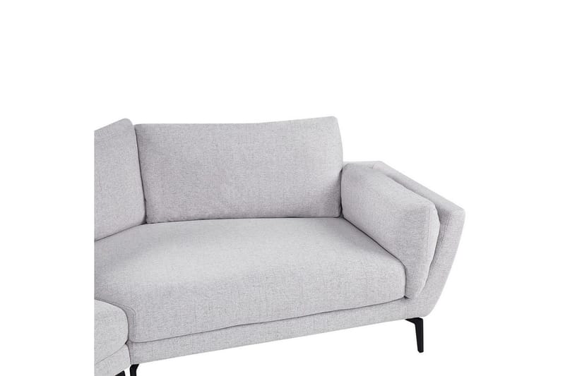 3-sitssoffa Beliani Kansseli Beige, svart Grey - Grå - Møbler - Sofaer - 3 personers sofa