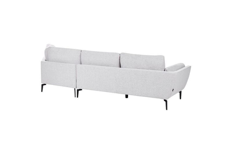 3-sitssoffa Beliani Kansseli Beige, svart Grey - Grå - Møbler - Sofaer - 3 personers sofa