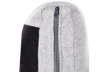 3-sitssoffa Beliani Kansseli Beige, svart Grey - Grå - Møbler - Sofaer - 3 personers sofa