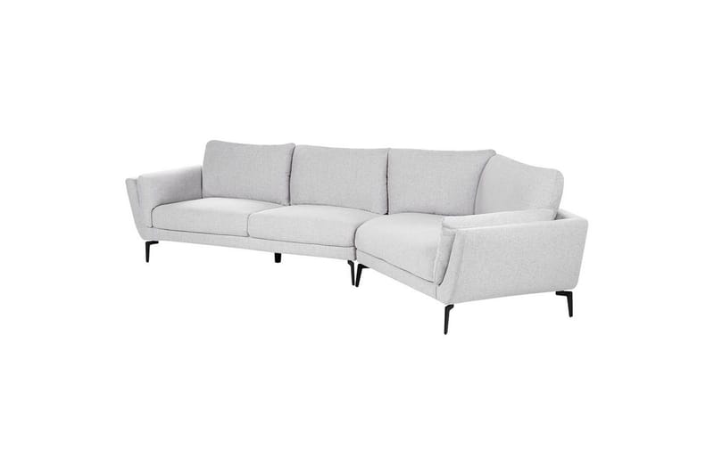 3-sitssoffa Beliani Kansseli Beige, svart Grey - Grå - Møbler - Sofaer - 3 personers sofa