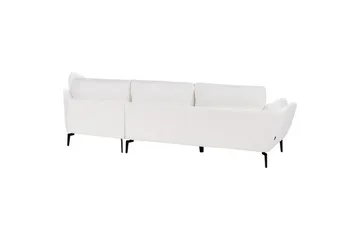 3-sitssoffa Beliani Kansseli Beige, svart White||Black - Møbler - Sofaer - 3 personers sofa