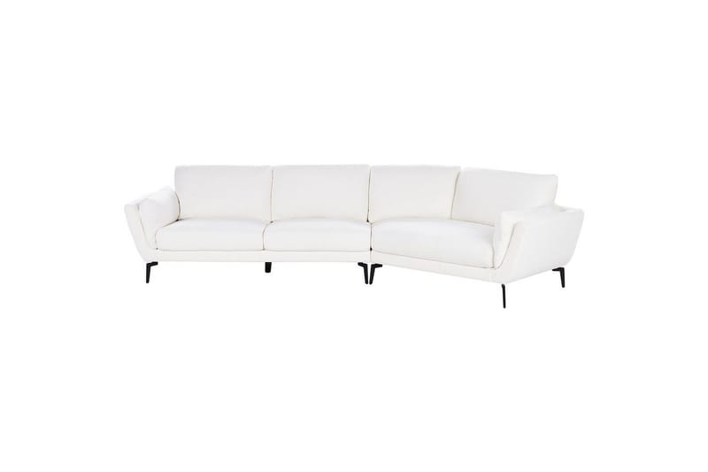 3-sitssoffa Beliani Kansseli Beige, svart White||Black - Møbler - Sofaer - 3 personers sofa