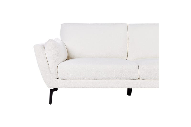 3-sitssoffa Beliani Kansseli Beige, svart White||Black - Møbler - Sofaer - 3 personers sofa