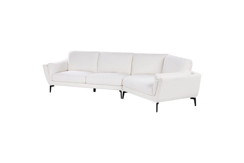 3-sitssoffa Beliani Kansseli Beige, svart White||Black - Møbler - Sofaer - 3 personers sofa