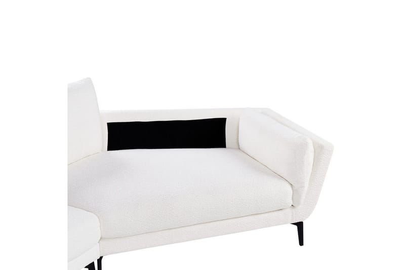 3-sitssoffa Beliani Kansseli Beige, svart White||Black - Møbler - Sofaer - 3 personers sofa