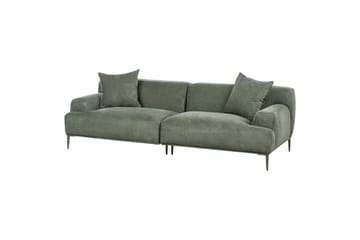 3-sitssoffa Beliani Matila Beige, brun Green||Brown - Møbler - Sofaer - 3 personers sofa