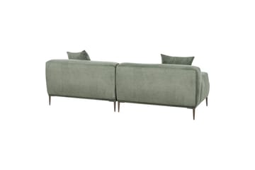3-sitssoffa Beliani Matila Beige, brun Green||Brown - Møbler - Sofaer - 3 personers sofa