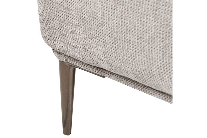 3-sitssoffa Beliani Matila Beige, brun Grey||Brown - Møbler - Sofaer - 3 personers sofa
