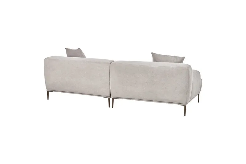3-sitssoffa Beliani Matila Beige, brun Grey||Brown - Møbler - Sofaer - 3 personers sofa