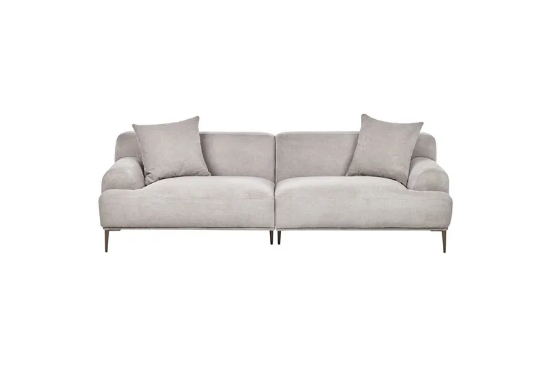 3-sitssoffa Beliani Matila Beige, brun Grey||Brown, undefined