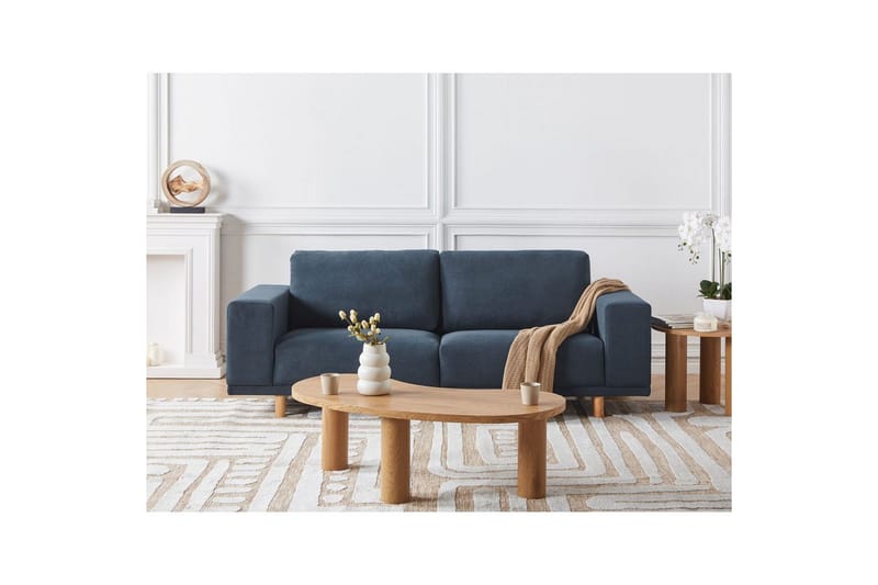 3-sitssoffa Beliani Nivala Blå NO_BRAND blue - Møbler - Sofaer - 3 personers sofa