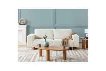 3-sitssoffa Beliani Nivala Blå White - Møbler - Sofaer - 3 personers sofa