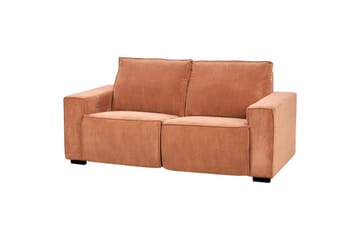 3-sitssoffa Beliani Nukari Orange, Svart Orange - Orange - Møbler - Sofaer - 3 personers sofa