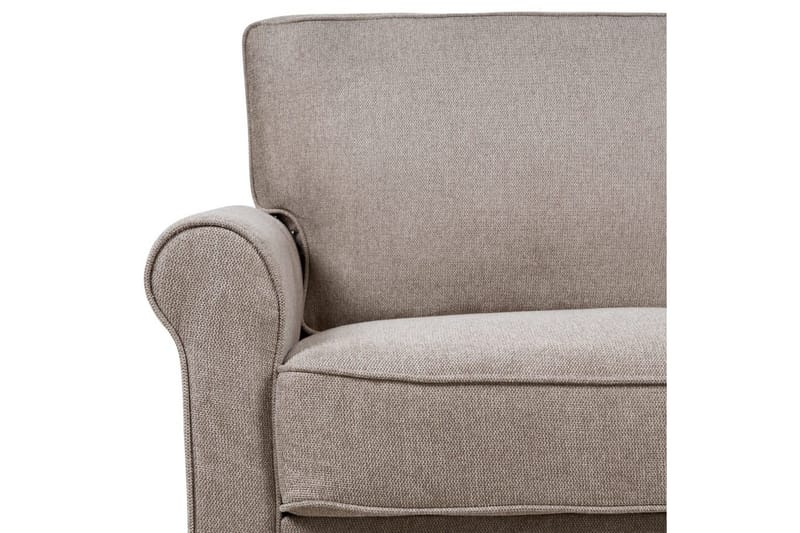 3-sitssoffa Beliani Ronneby Beige, ljust trä NO_BRAND Beige||Light colored wood - Møbler - Sofaer - 3 personers sofa