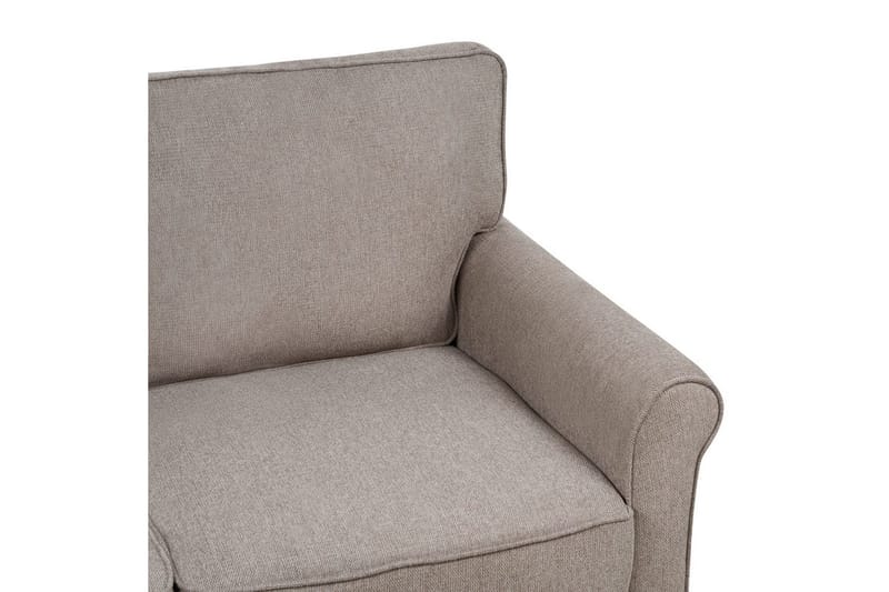3-sitssoffa Beliani Ronneby Beige, ljust trä NO_BRAND Beige||Light colored wood - Møbler - Sofaer - 3 personers sofa