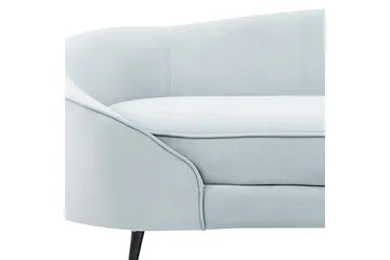 3-sitssoffa Beliani Savar Blå, Svart blue||Black - Møbler - Sofaer - Velour sofaer