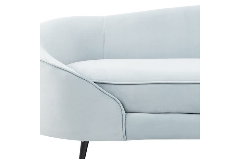 3-sitssoffa Beliani Savar Blå, Svart blue||Black - Møbler - Sofaer - Velour sofaer