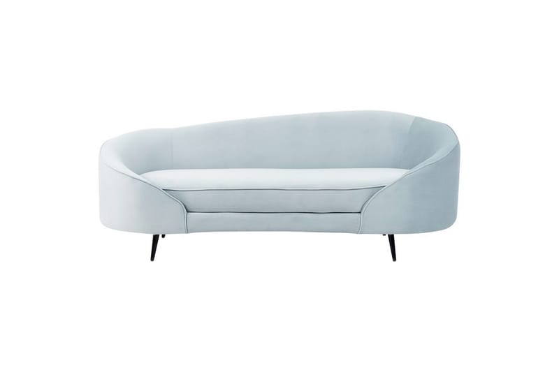3-sitssoffa Beliani Savar Blå, Svart blue||Black - Møbler - Sofaer - Velour sofaer