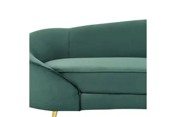 3-sitssoffa Beliani Savar Blå, Svart Dark green||GOLD - Møbler - Sofaer - Velour sofaer