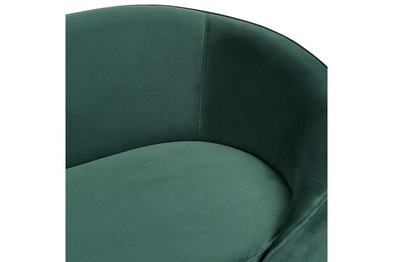 3-sitssoffa Beliani Savar Blå, Svart NO_BRAND Dark green||GOLD - Møbler - Sofaer - Velour sofaer