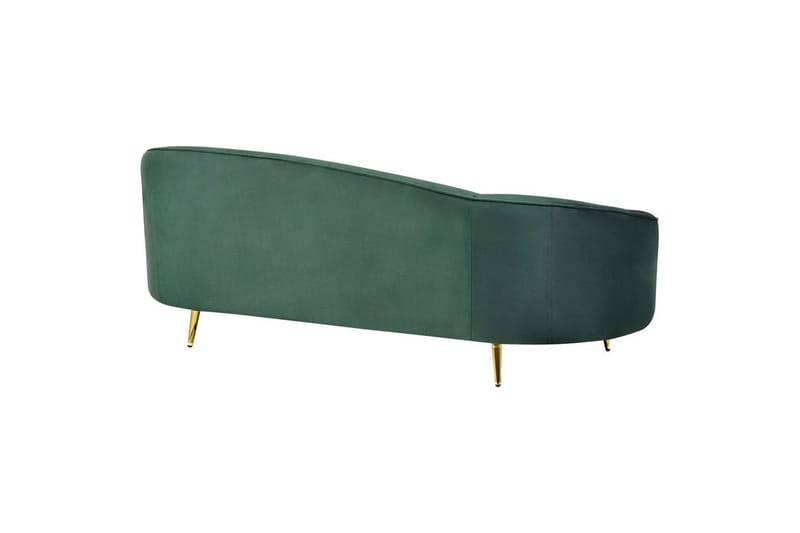 3-sitssoffa Beliani Savar Blå, Svart NO_BRAND Dark green||GOLD - Møbler - Sofaer - Velour sofaer