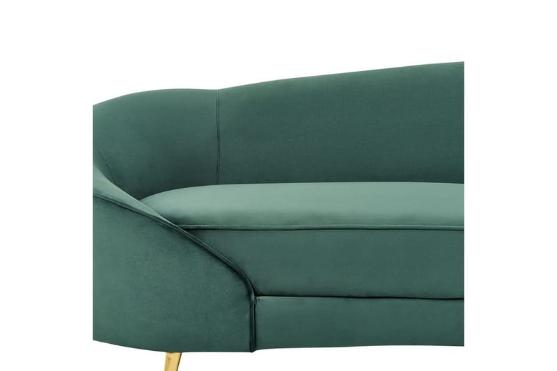 3-sitssoffa Beliani Savar Blå, Svart NO_BRAND Dark green||GOLD - Møbler - Sofaer - Velour sofaer