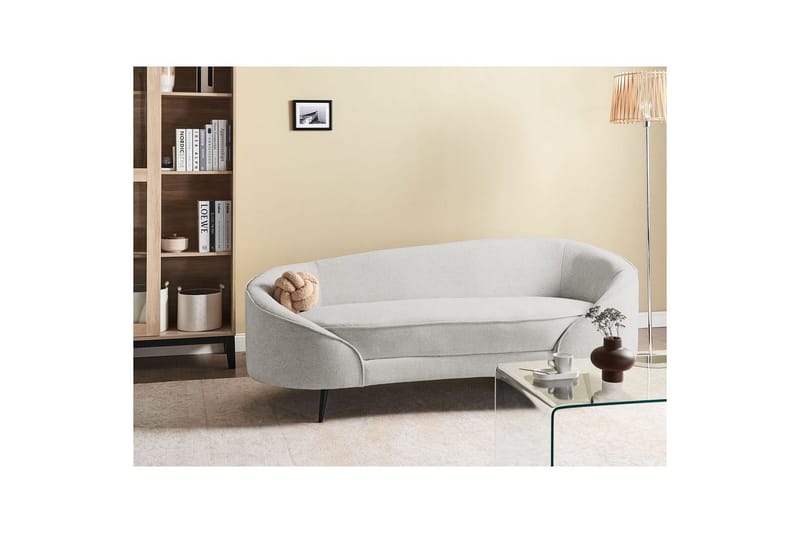 3-sitssoffa Beliani Savar Blå, Svart NO_BRAND White||Black - Møbler - Sofaer - 3 personers sofa