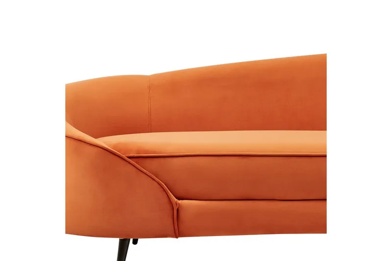 3-sitssoffa Beliani Savar Blå, Svart Orange||Black - Møbler - Sofaer - 3 personers sofa