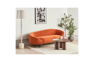 3-sitssoffa Beliani Savar Blå, Svart Orange||Black - Møbler - Sofaer - 3 personers sofa