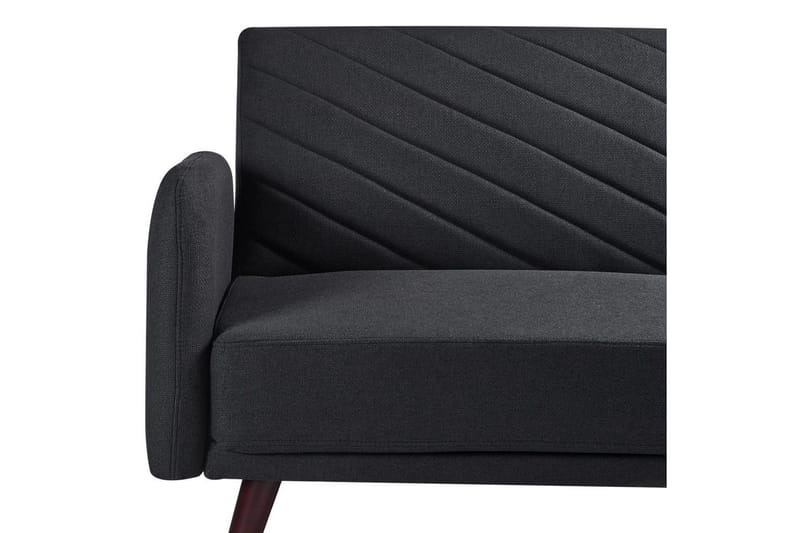 3-sitssoffa Beliani Senja Beige, mörkt trä, guld Black||Dark colored wood||GOLD - Møbler - Sofaer - Sovesofaer