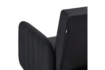 3-sitssoffa Beliani Senja Beige, mörkt trä, guld Black||Dark colored wood||GOLD - Møbler - Sofaer - Sovesofaer