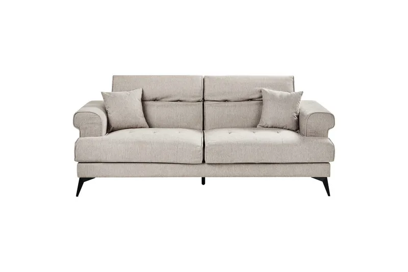 3-sitssoffa Beliani Skive Beige Beige VALUE_MISSING_1 - Møbler - Sofaer - 3 personers sofa