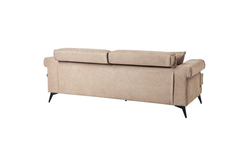 3-sitssoffa Beliani Skive Beige Beige VALUE_MISSING_2 - Beige - Møbler - Sofaer - 3 personers sofa