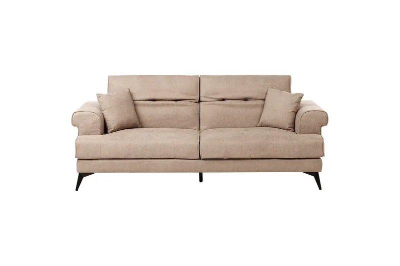 3-sitssoffa Beliani Skive Beige Beige VALUE_MISSING_2 - Beige - Møbler - Sofaer - 3 personers sofa
