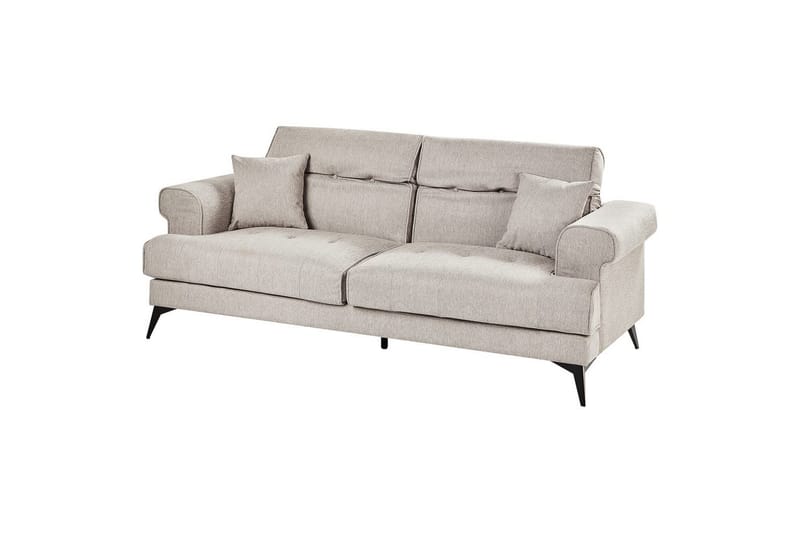 3-sitssoffa Beliani Skive Beige NO_BRAND Beige VALUE_MISSING_1 - Møbler - Sofaer - 3 personers sofa