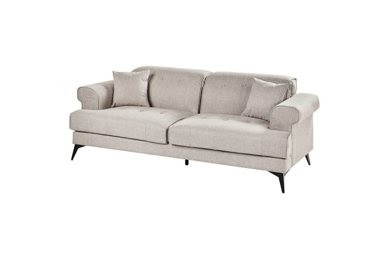 3-sitssoffa Beliani Skive Beige NO_BRAND Beige VALUE_MISSING_1 - Møbler - Sofaer - 3 personers sofa