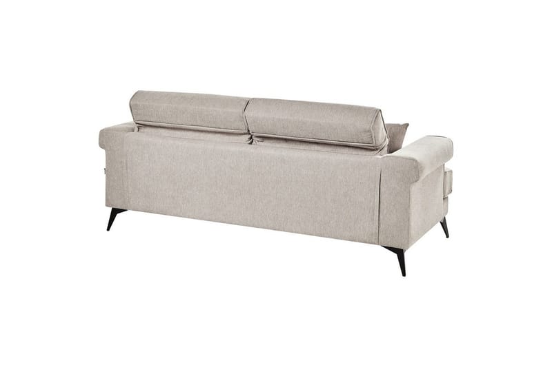 3-sitssoffa Beliani Skive Beige NO_BRAND Beige VALUE_MISSING_1 - Møbler - Sofaer - 3 personers sofa