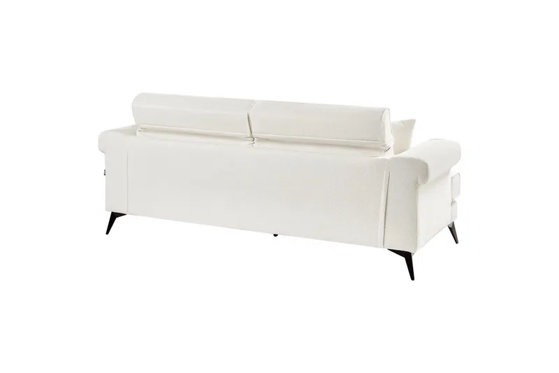 3-sitssoffa Beliani Skive Beige White||Black VALUE_MISSING_3 - Møbler - Sofaer - 3 personers sofa