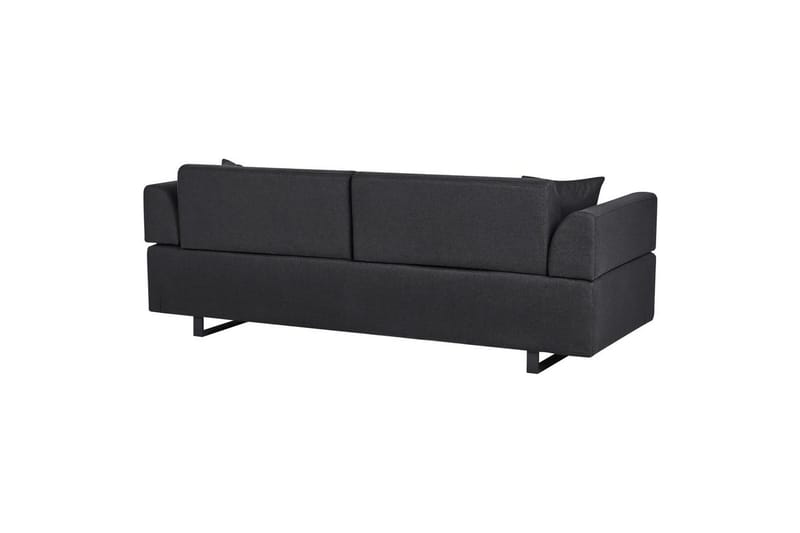 3-sitssoffa Beliani Sokna Beige, svart Black - Møbler - Sofaer - 3 personers sofa